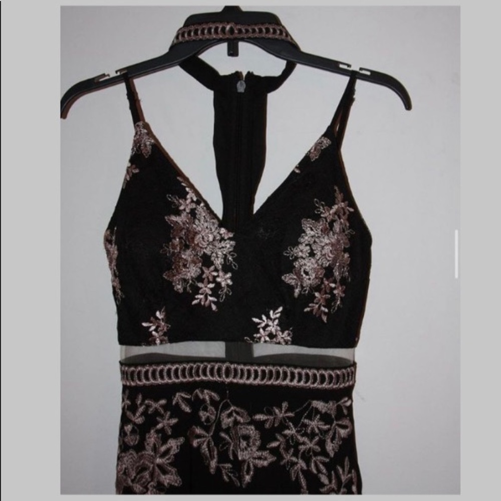 Black and Rose Gold Dress